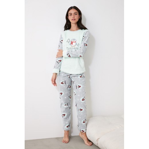 Trendyol Penguin Printed Wellsoft Pajama Set Trendyol S Factcool