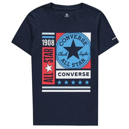 Converse Boxes T Shirt Junior Boys Converse 12-13 Y Factcool