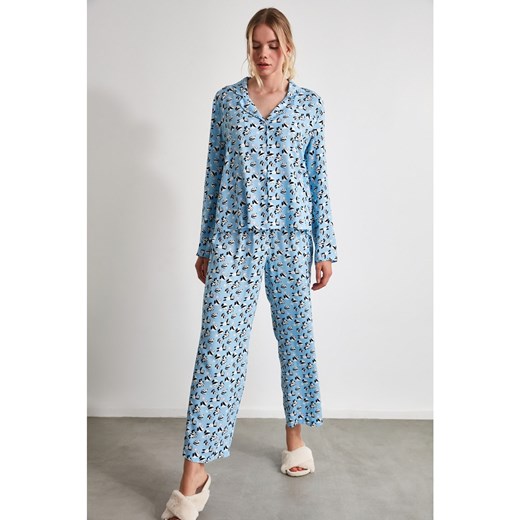 Trendyol Panda Printed Woven Pajama Set Trendyol 34 Factcool