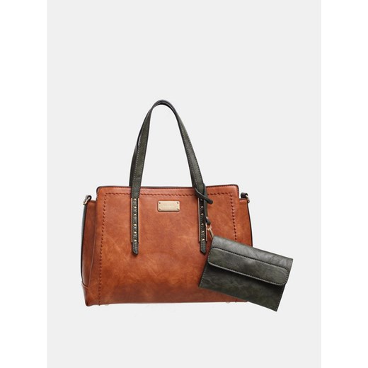Brown handbag with Bessie London detachable case Bessie London One size Factcool