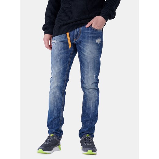 Blue men's slim fit jeans Alcott XXS Factcool