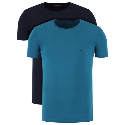 Emporio Armani Underwear Komplet 2 t-shirtów 111267 0P722 66035 Kolorowy Slim Fit S wyprzedaż MODIVO