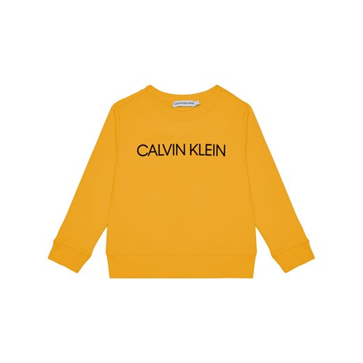 Calvin Klein Jeans Bluza Unisex Institutional Logo IU0IU00162 Żółty Regular Fit 8Y MODIVO