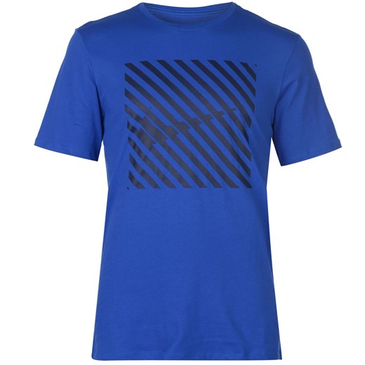 Nike Striped QT T Shirt Mens Nike S Factcool
