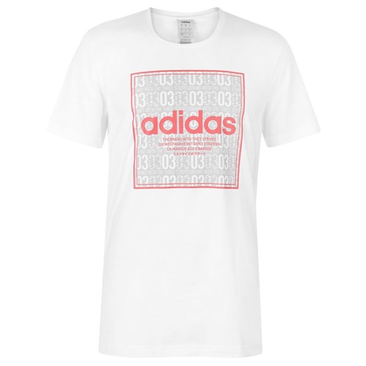 Adidas Box Linear Texture T Shirt Mens M Factcool
