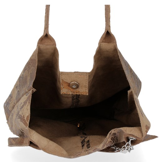Shopper bag Vittoria Gotti wakacyjna zamszowa duża 