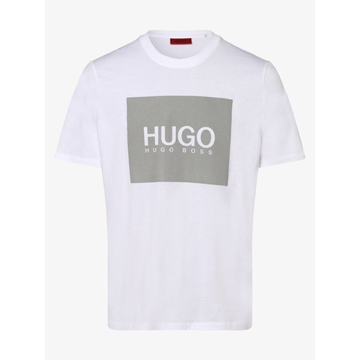 HUGO - T-shirt męski – Dolive211, biały XL vangraaf
