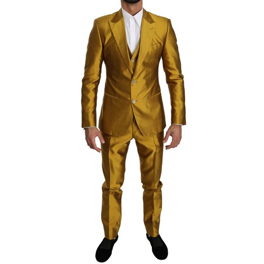 Silk Slim Fit 3 Piece SICILIA Suit Dolce & Gabbana 50 IT showroom.pl wyprzedaż