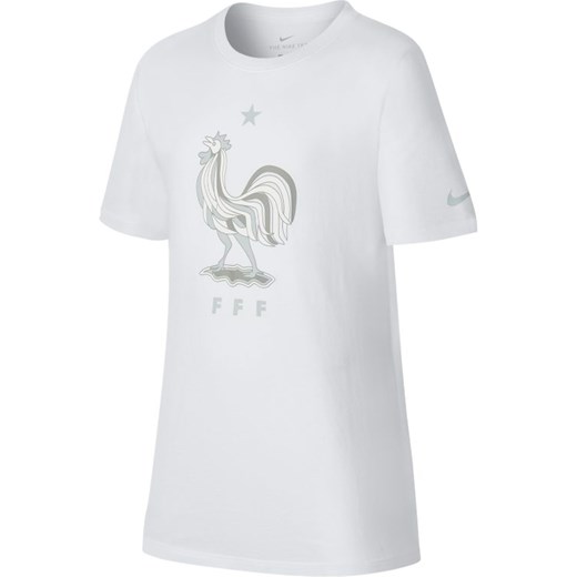 T-shirt chłopięce biały Nike z krótkimi rękawami