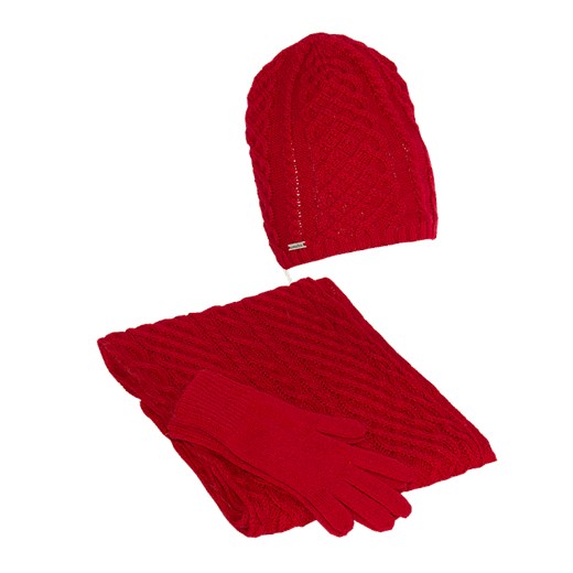 Komplet czapka szalik rękawiczki Amaltea One size AMALTEA