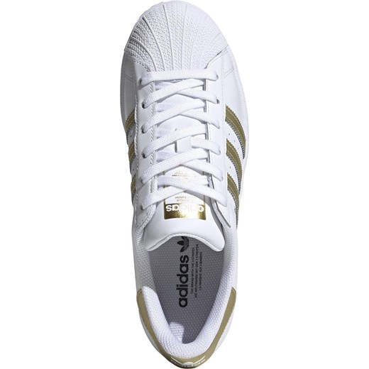 Buty sportowe damskie Adidas białe bez wzorów sznurowane na wiosnę 