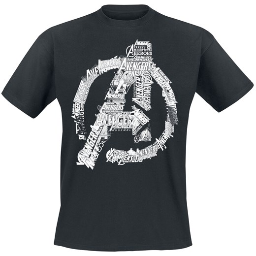 Avengers - Logo - T-Shirt - czarny L EMP