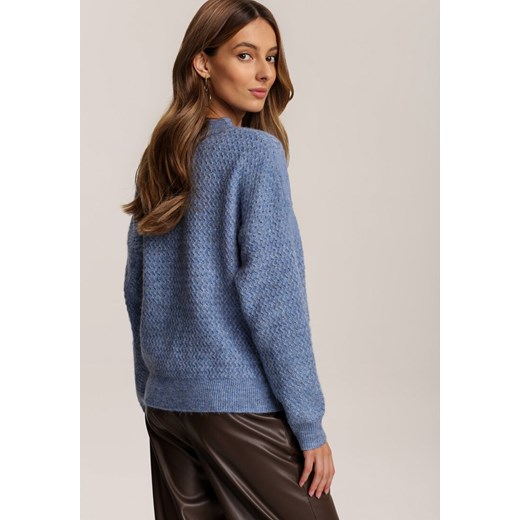 Niebieski Sweter Aezyra Renee M Renee odzież