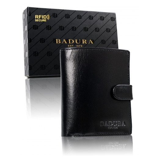 BADURA portfel meski skórzany ochrona RFID 99118 Skorzany