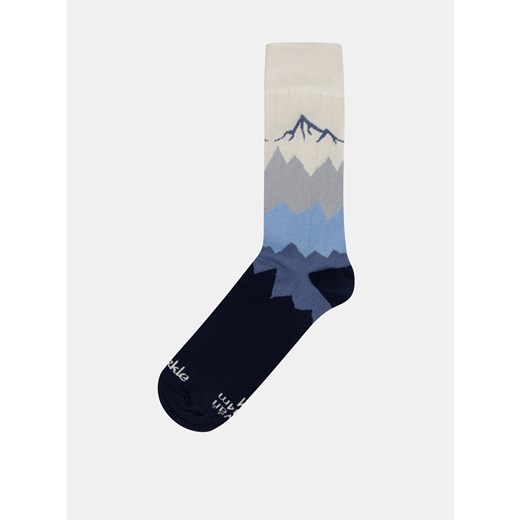 Dark blue unisex socks with mountain motif Fusakle Kriváň Fusakle 35-38 Factcool