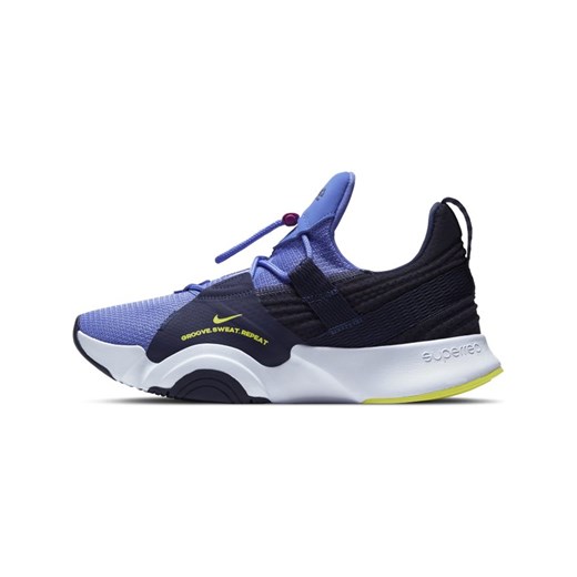 Buty sportowe damskie Nike do tańca niebieskie wiązane płaskie