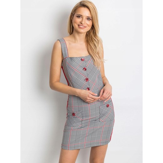 Sukienka na ramiączkach dopasowana casual mini
