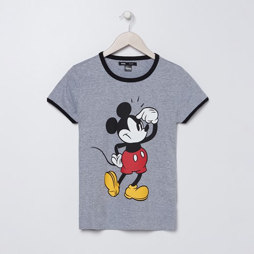 Sinsay - Koszulka z Myszką Mickey - Jasny szary Sinsay S Sinsay