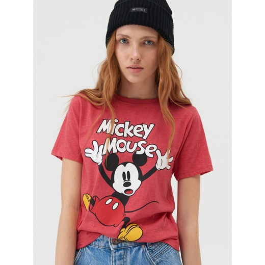 Sinsay - Koszulka z Myszką Mickey - Czerwony Sinsay XS Sinsay