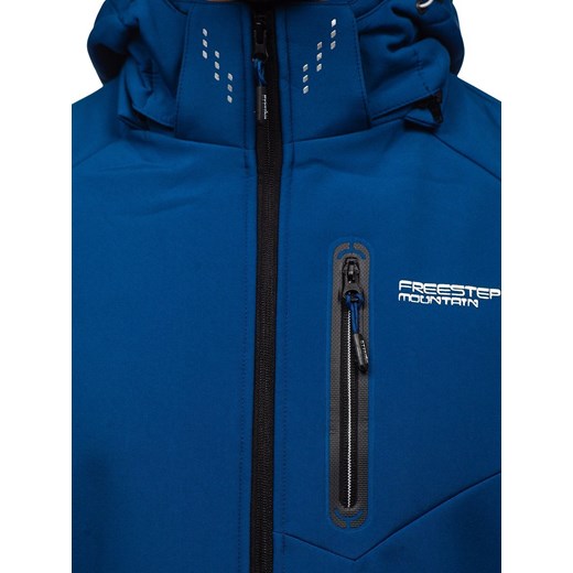 Niebieska kurtka męska softshell Denley BK067 XL promocyjna cena Denley