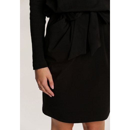 Czarna Sukienka Dzianinowa Tallcloud Renee XL Renee odzież