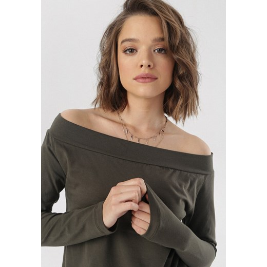 Khaki Sukienka Drenvielle XL Born2be Odzież