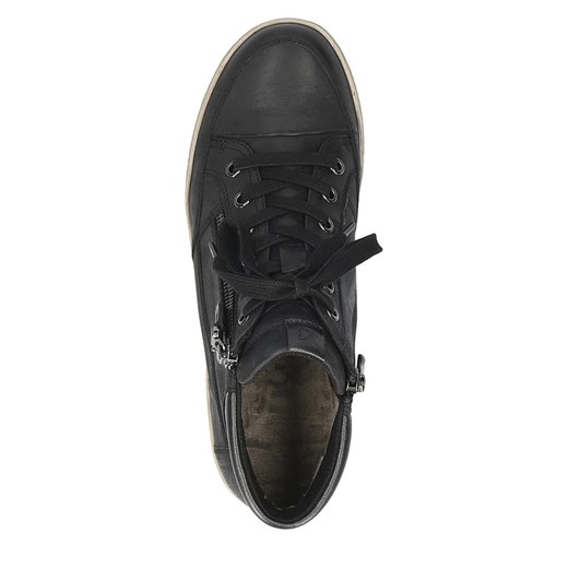 Skórzane sneakersy "Manou" w kolorze czarnym Caprice 37,5 Limango Polska