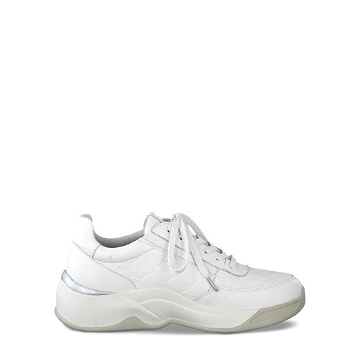 Skórzane sneakersy w kolorze białym Tamaris 39 Limango Polska