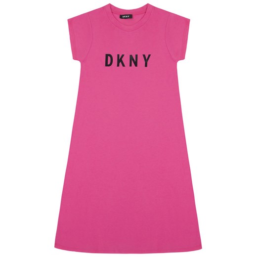 DKNY Sukienka codzienna D32752 M Różowy Regular Fit 4A okazja MODIVO