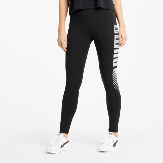 PUMA Essentials Graphic Women's Leggings, Czarny, rozmiar XS, Odzież Puma XS PUMA EU