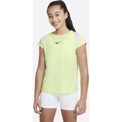 Koszulka treningowa z krótkim rękawem i nadrukiem dla dużych dzieci (dziewcząt) Nike Dri-FIT - Zieleń Nike XL Nike poland
