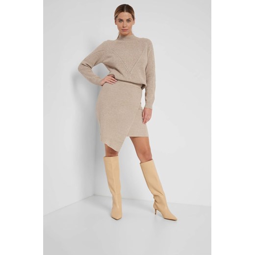 Kopertowa spódnica z dzianiny XL orsay.com