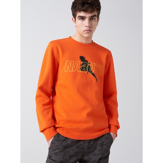 Cropp - Bluza Naruto Shippuden - Pomarańczowy Cropp XL Cropp