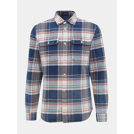 Blue Plaid Slim Fit Shirt Jack &amp; Jones Lufade Jack & Jones L Factcool