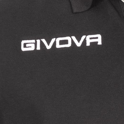 Męska koszulka polo Givova w kolorze czarnym Givova S Italian Collection