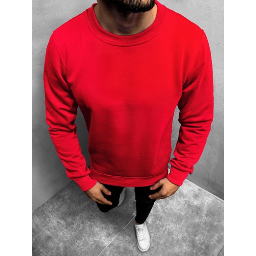 Bluza męska czerwona casualowa 