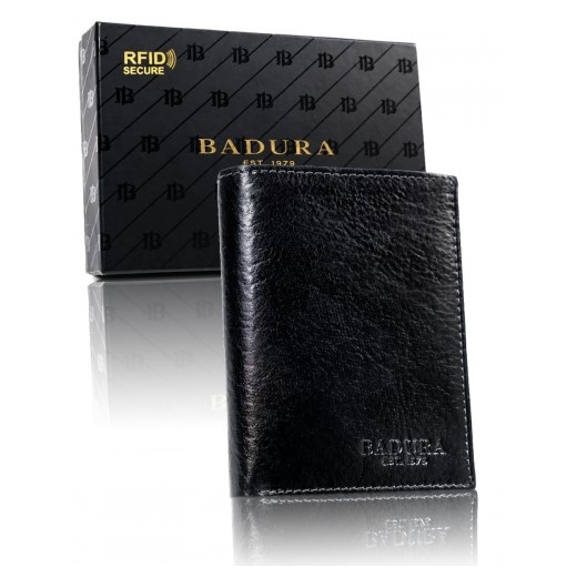 BADURA portfel męski skórzany ochrona RFID 99054 Skorzany