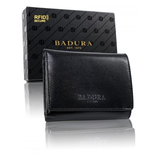 BADURA portfel damski skórzany ochrona RFID 99509 Skorzany