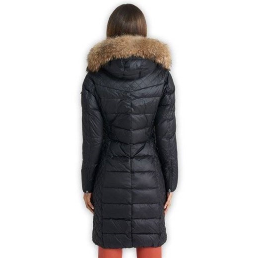ROCKANDBLUE BEAM LONG - Efektowny puchowy płaszcz o długości 100 cm z kapturem i naturalnym futrem Rockandblue 46 sklepcdn.pl