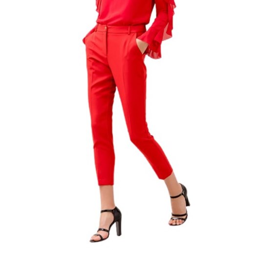 Spodnie damskie Fracomina czerwone bawełniane 