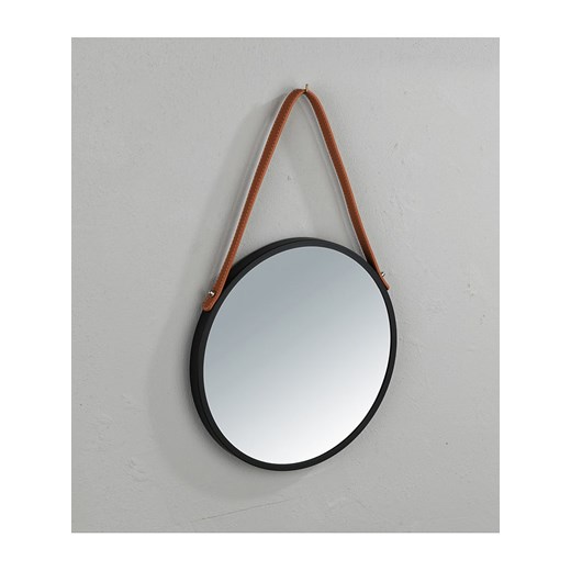 Lustro ścienne "Borrone" w kolorze czarnym - Ø 40 cm Wenko onesize Limango Polska