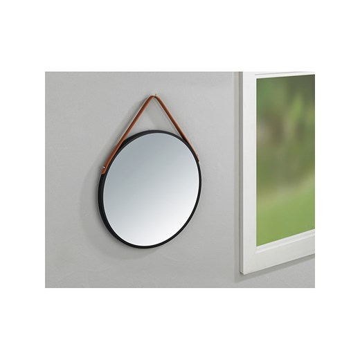 Lustro ścienne "Borrone" w kolorze czarnym - Ø 40 cm Wenko onesize Limango Polska