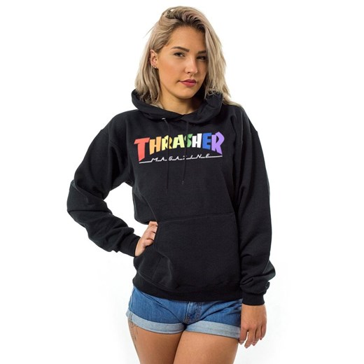 Bluza damska Thrasher krótka z napisami