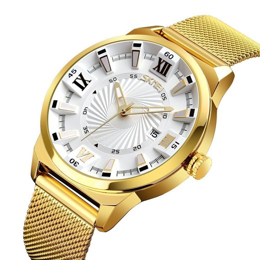 Złoty zegarek Skmei 