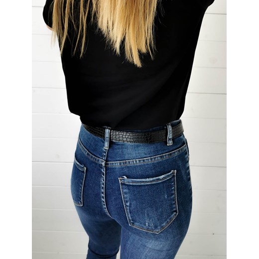 Perfe jeansy damskie casual z elastanu 