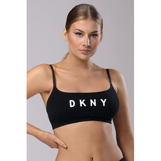 Biustonosz sportowy DKNY czarny czarno-biały XL okazja Astratex