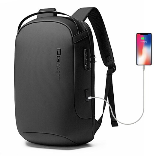 Antykradzieżowy plecak Bange na laptopa 15,6" BG-7225 z USB Kolor: czarny inBag.pl