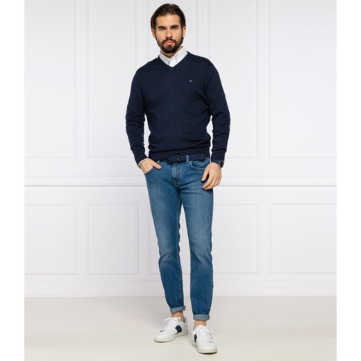 Tommy Hilfiger Sweter Pima | Regular Fit | z dodatkiem kaszmiru Tommy Hilfiger M wyprzedaż Gomez Fashion Store