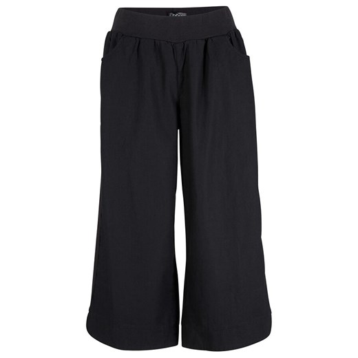 Luźniejsze spodnie lniane  z wygodnym paskiem | bonprix 38 bonprix