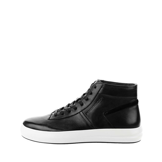 Czarne buty za kostkę ze skóry licowej AVIGNA Primamoda 39 promocja Primamoda